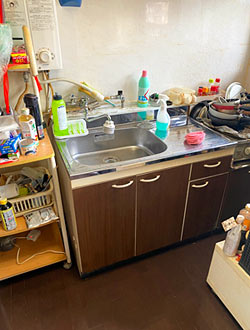 ゴミ屋敷の掃除作業後